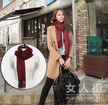 外套+圍巾巧搭 簡約冬日流行裝